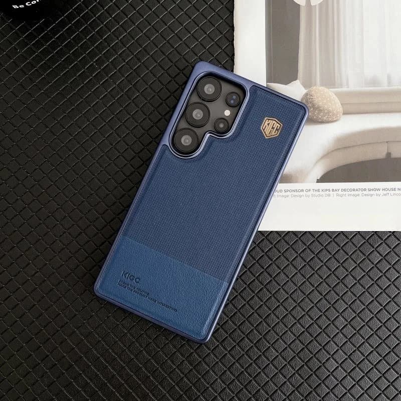 High Quality Hit Color Relief Leather Mobile Phone Case for Samsung S23 S24 S25 Ultra
