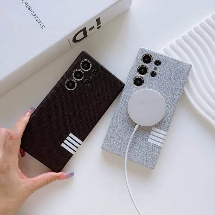 Linen Fabric Magnetic Phone Case for Samsung