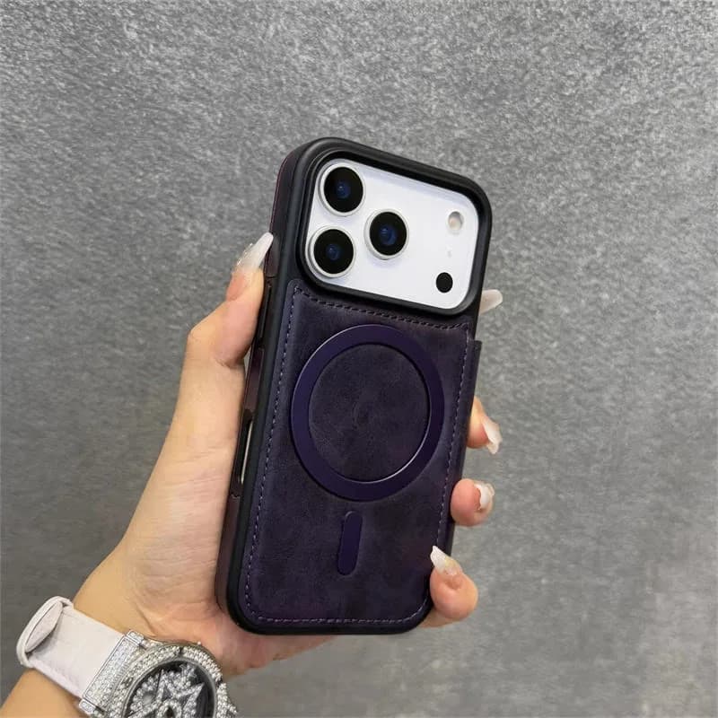 Full Grain Leather Premium Luxury Wallet Case,for iphone