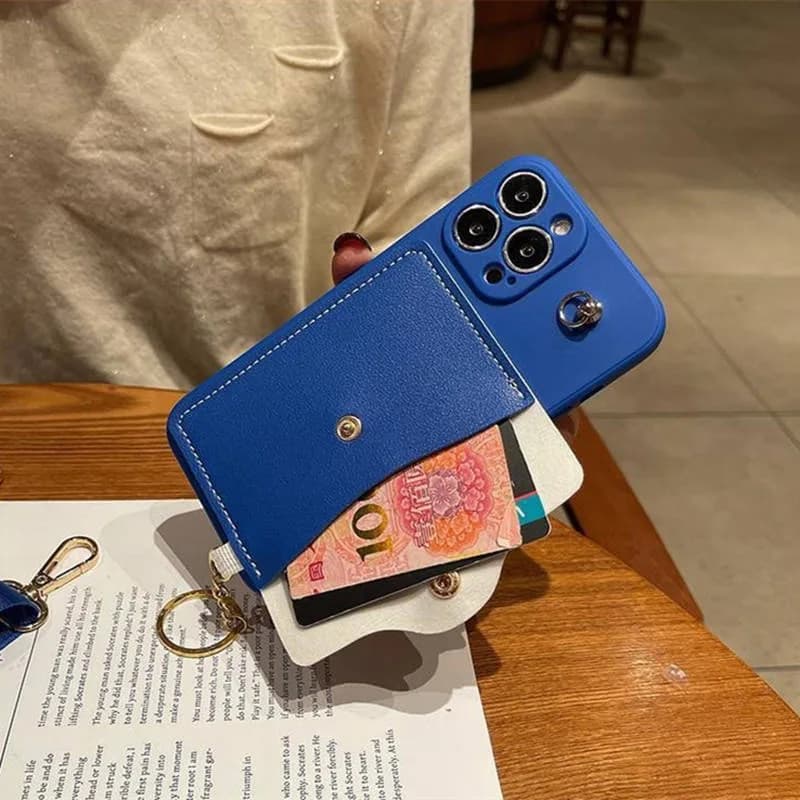 Fashion Flower Girls Leather Wallet Bag Phone case Cross Body Back Cover for iPhone