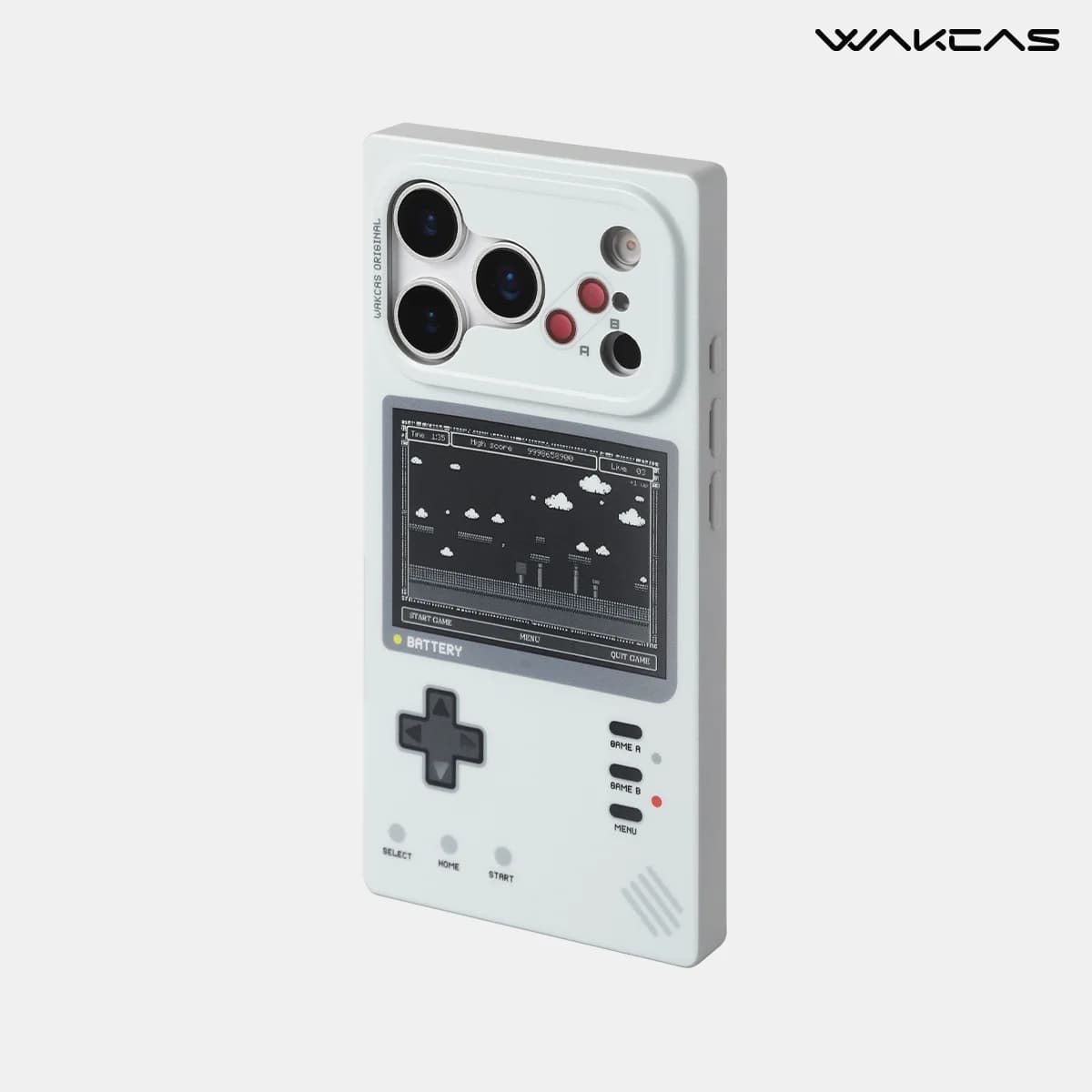 Wakcas Retro Gaming iPhone 17/16/15 Pro Max Case – Matte & Mechanical Style