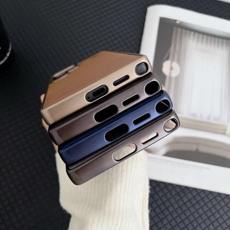 High Quality Hit Color Relief Leather Mobile Phone Case for Samsung S23 S24 S25 Ultra