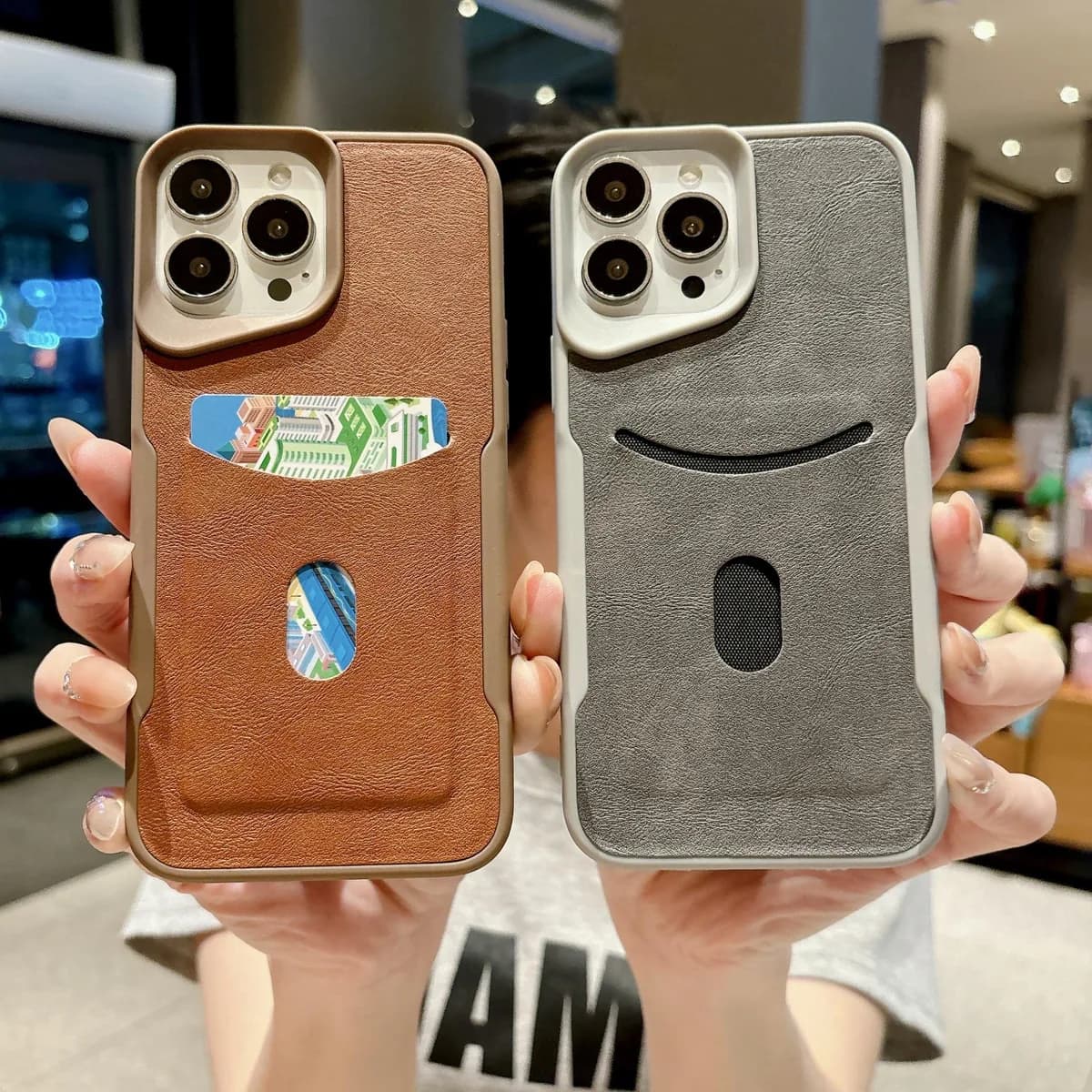 New Arrival Soft Shockproof Solid Color PU Mobile Phone Case