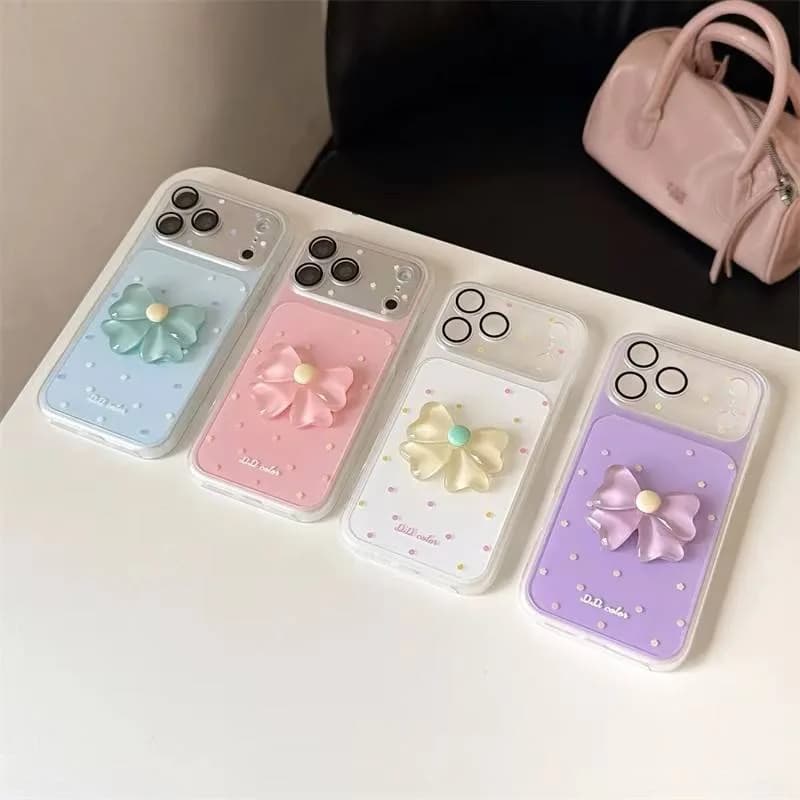 Colorful IMD Bow Flower Mobile Phone case