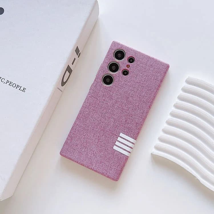 Linen Fabric Magnetic Phone Case for Samsung