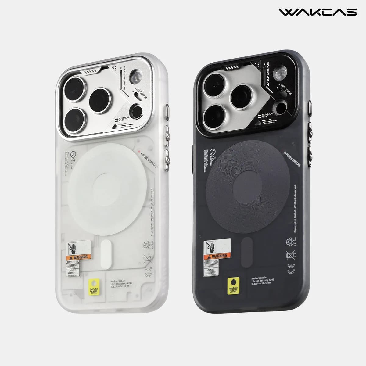 Frosted Mechanical Anti-Drop Magnetic iPhone Samsung Galaxy Magsafe Case
