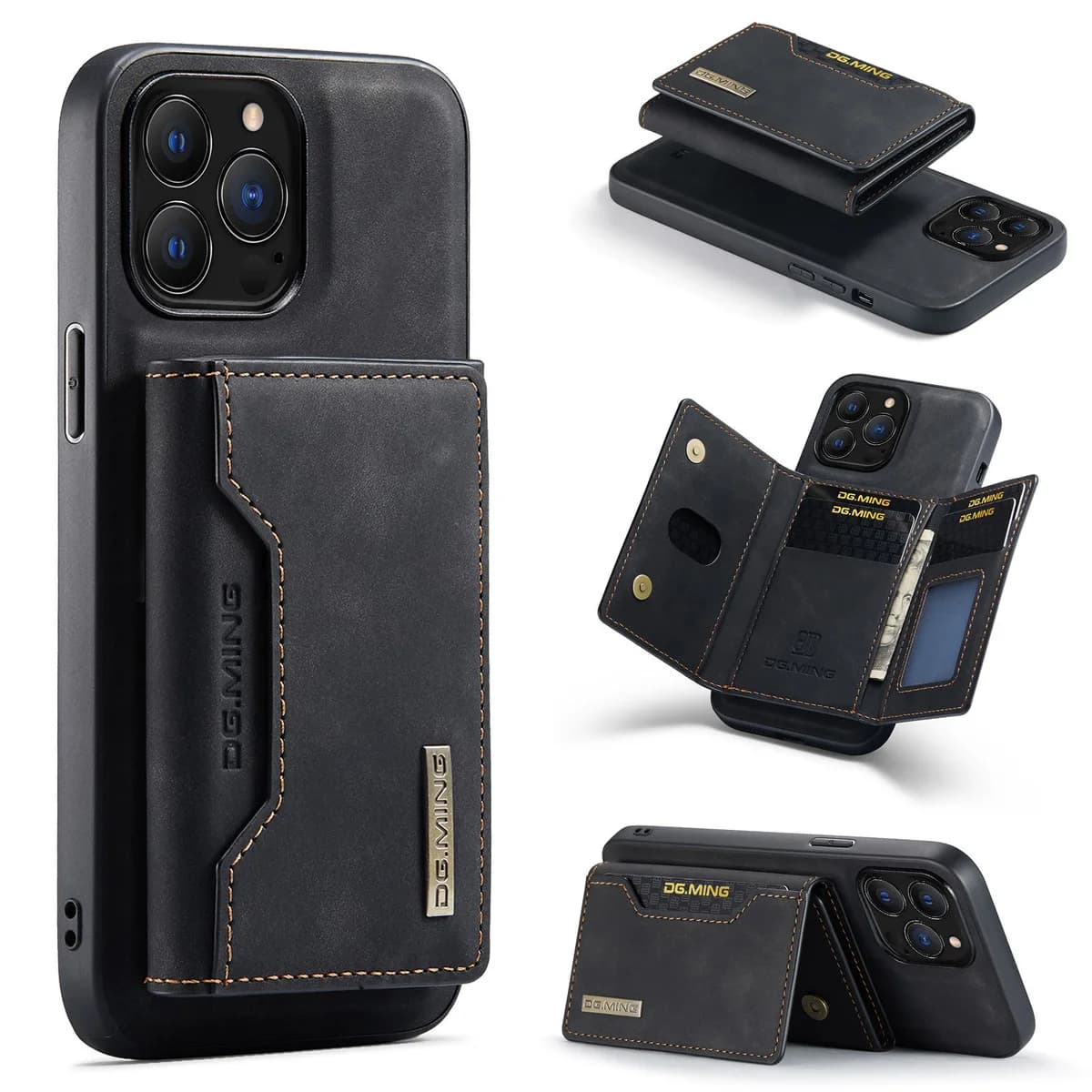 Magnetic PU Leather Wallet Phone Case With Card Holder