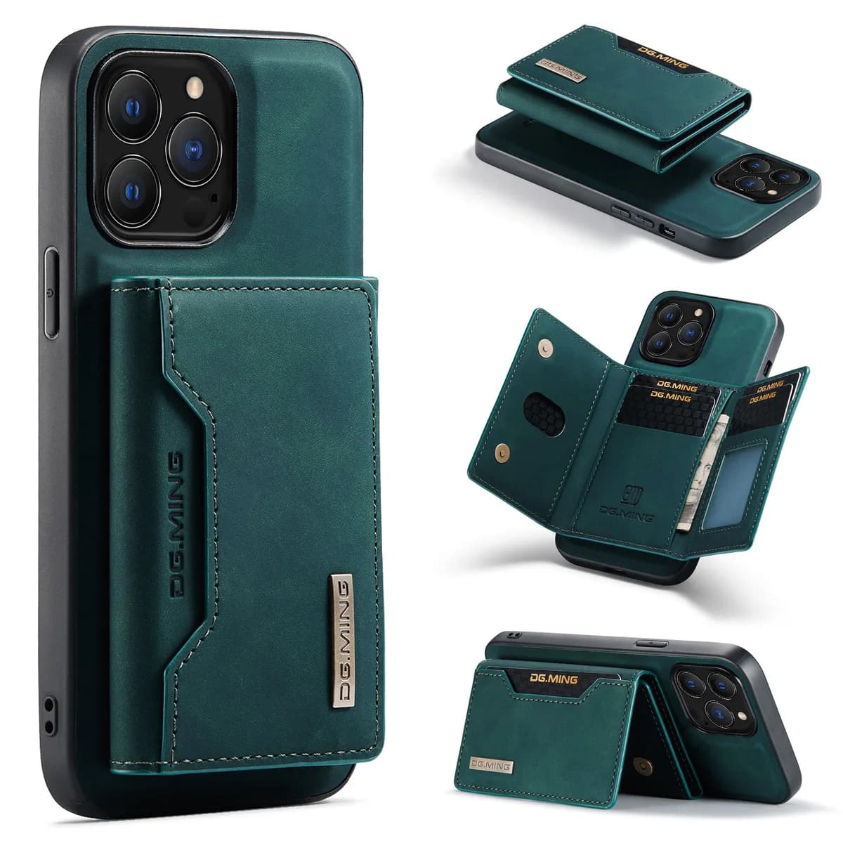 Magnetic PU Leather Wallet Phone Case With Card Holder for iPhone