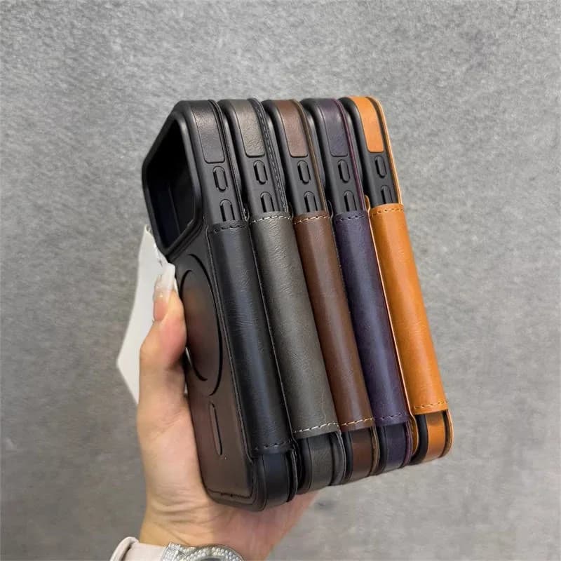 Full Grain Leather Premium Luxury Wallet Case,for iphone