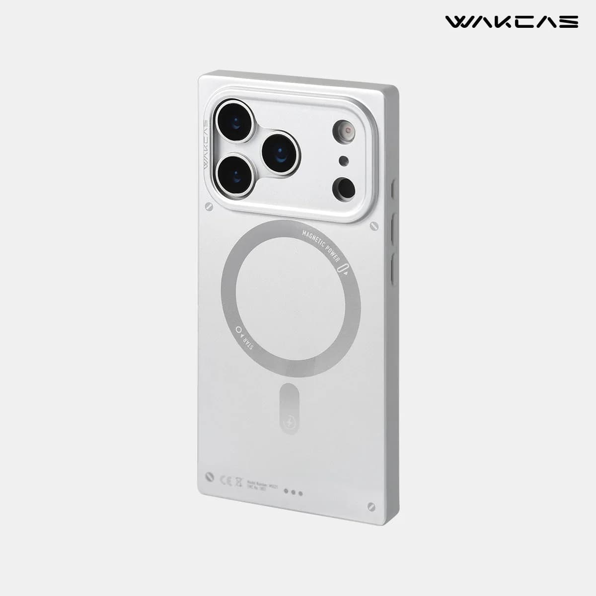 WAKCAS Matte Magnetic Square iPhone Case for iPhone 17 Series | MagSafe