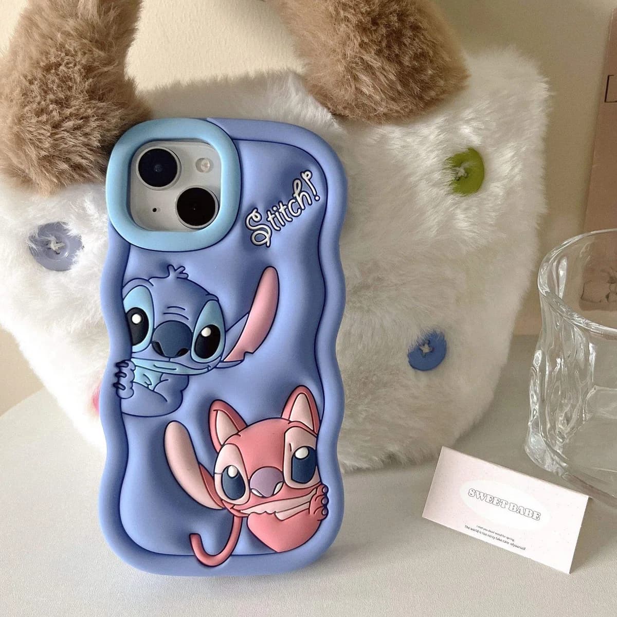 Cute Cartoon Stitch Soft Silicone Mobile Phone Cover