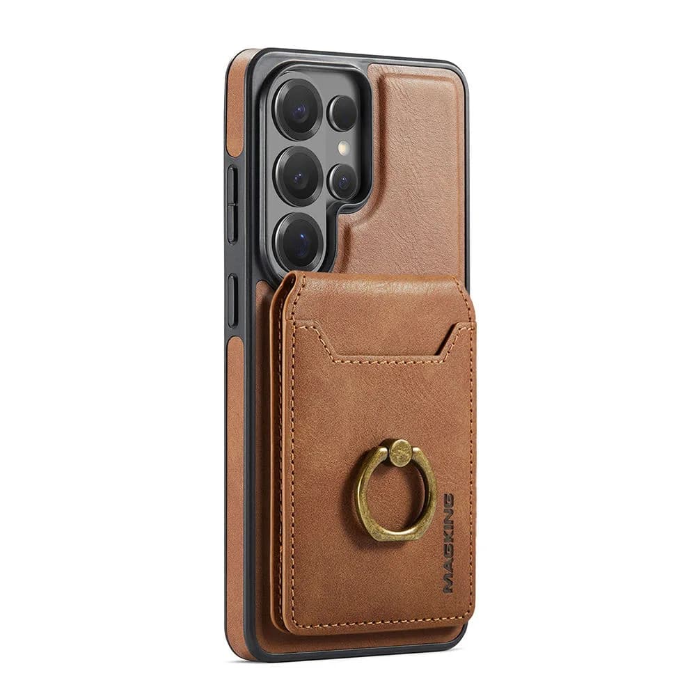 Detachable Magnetic PU Leather Phone Case Wallet Cover for Samsung