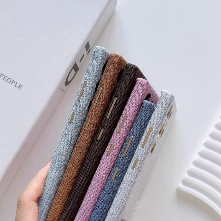 Linen Fabric Magnetic Phone Case for Samsung