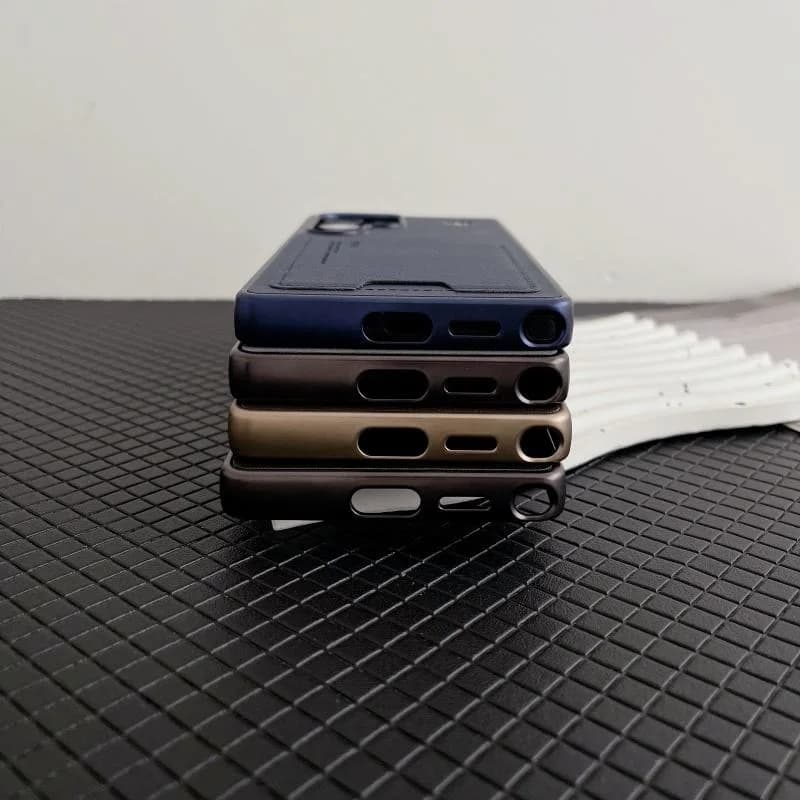 Premium Business PU Leather Wallet Cell Phone Case for Samsung S23 S24 Ultra S25 Plus With Card Holder