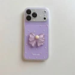 Colorful IMD Bow Flower Mobile Phone case for iPhone