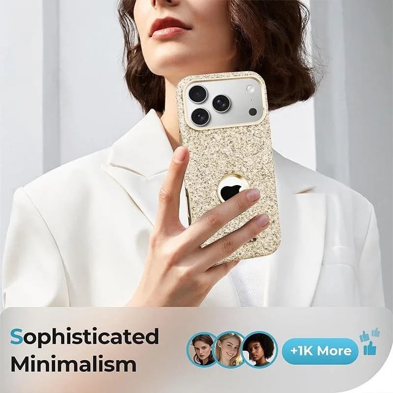 Fashion Sparkling Diamonds Magnetic Girl Phone Case for iPhone 1