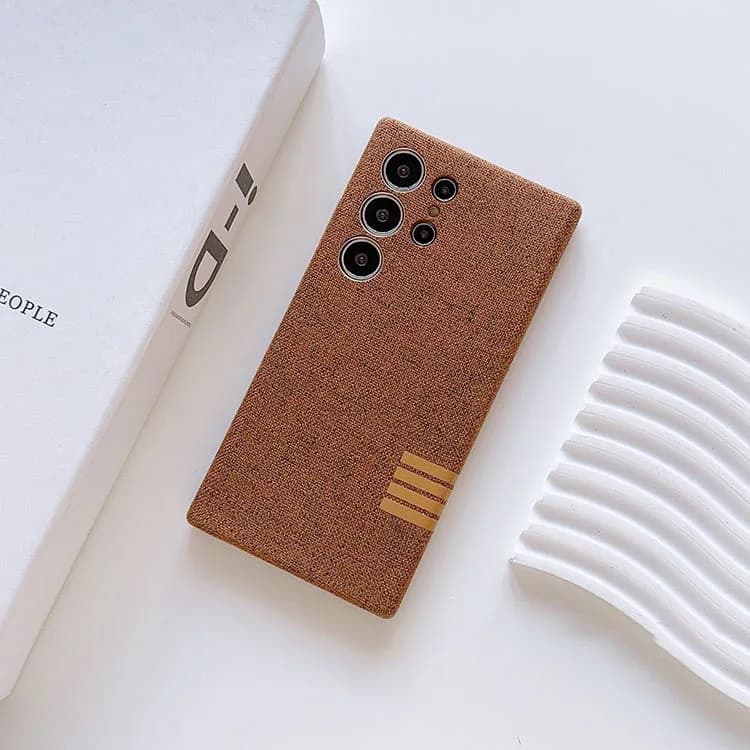 Linen Fabric Magnetic Phone Case for Samsung