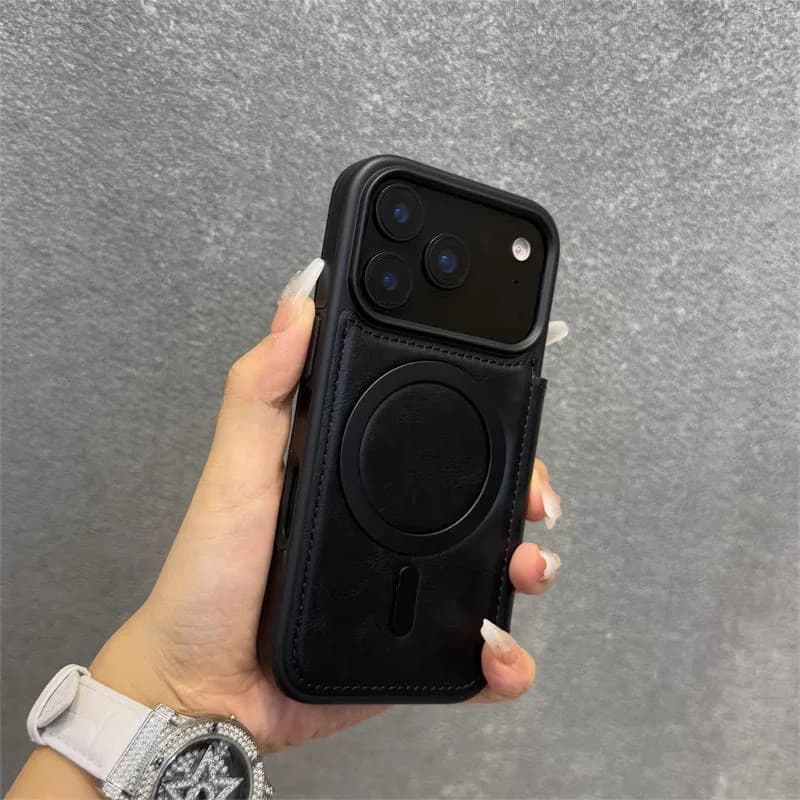 Full Grain Leather Premium Luxury Wallet Case,for iphone