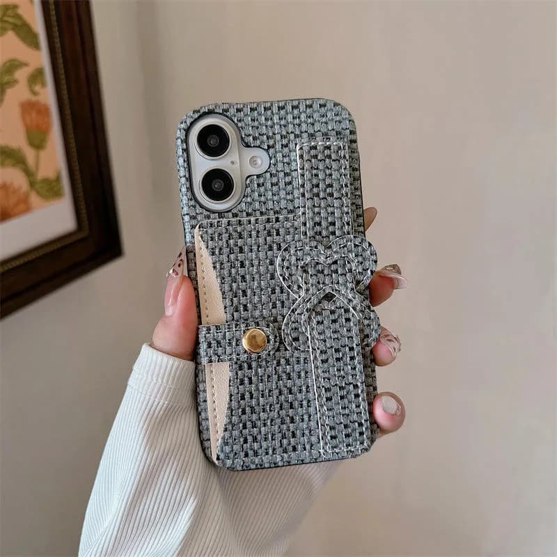 Lovely Colorful Woven Texture Wrist Strap Chain Phone Strap Mobile Phone Case