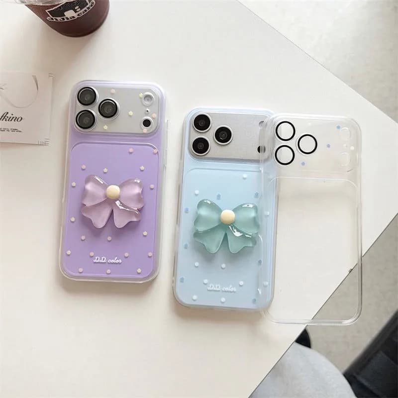 Colorful IMD Bow Flower Mobile Phone case for iPhone
