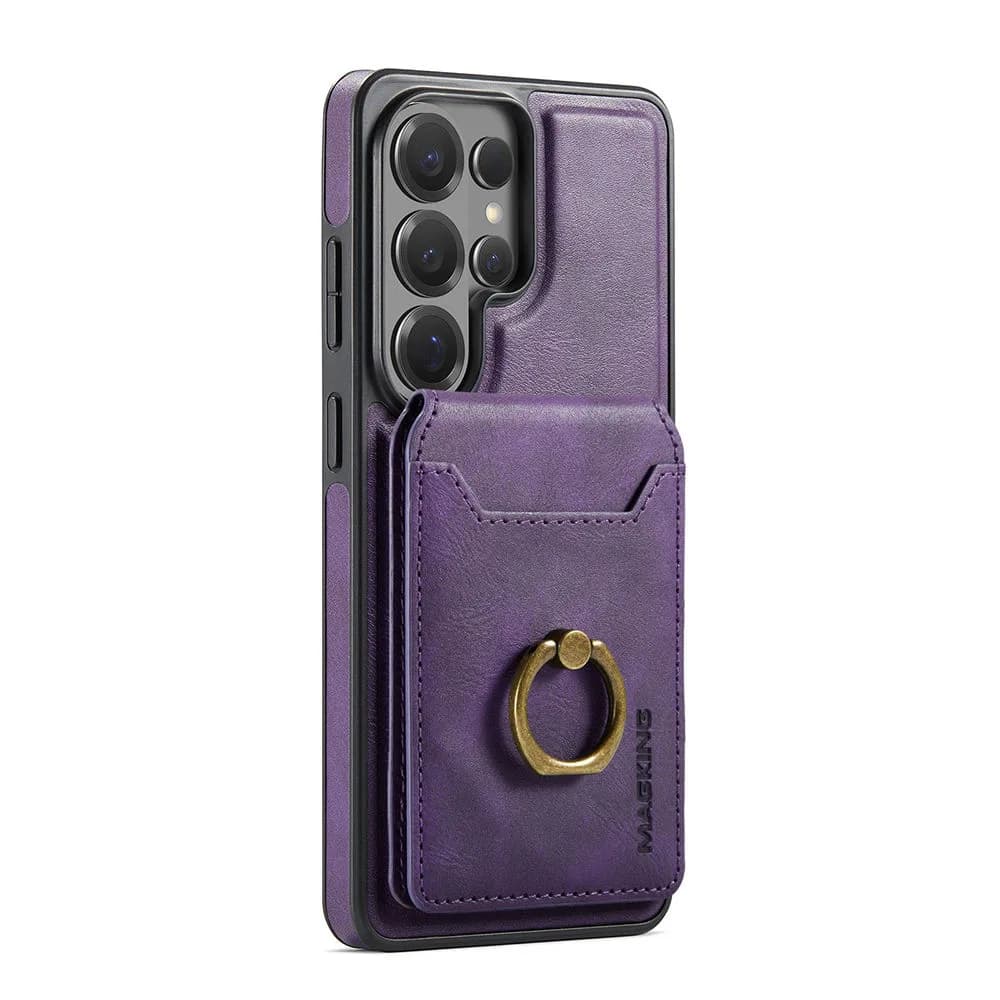 Detachable Magnetic PU Leather Phone Case Wallet Cover for Samsung