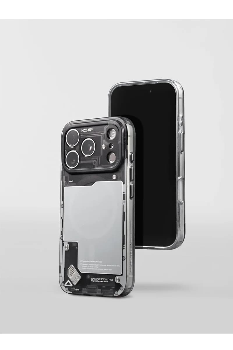 WAKCAS Black See-Through Matte MagSafe iPhone Case