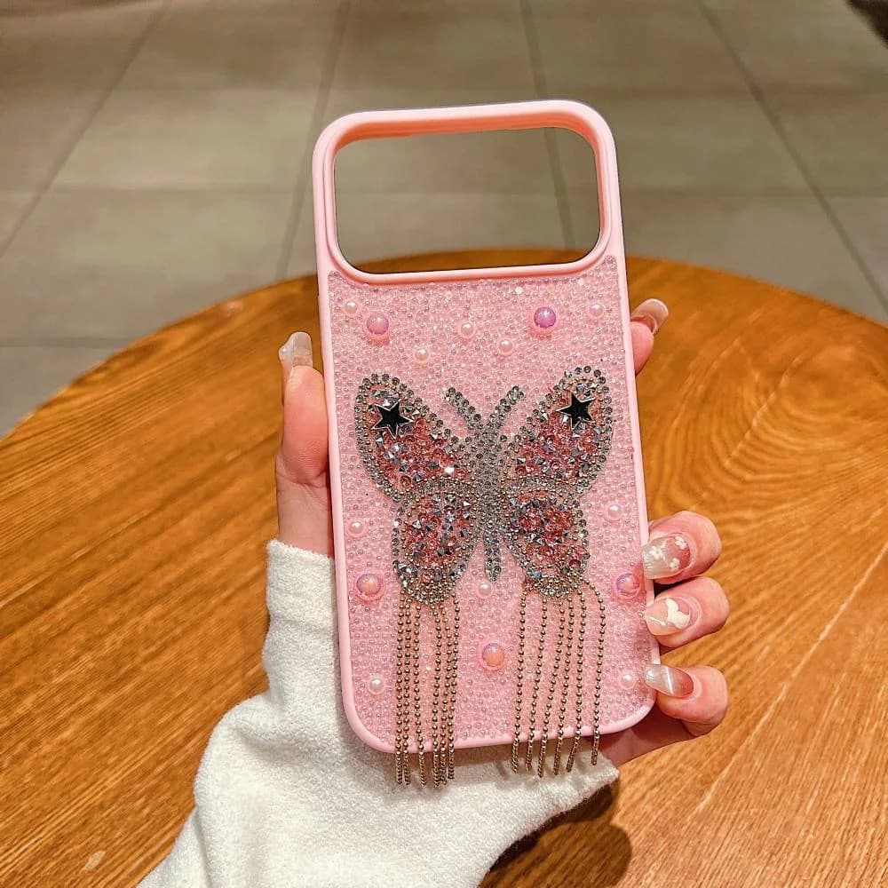 Diamond 3D Butterfly Mobile Phone Cover for iPhone