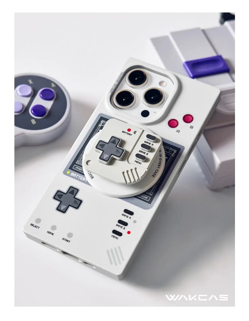 Wakcas Retro Gaming iPhone 17/16/15 Pro Max Case – Matte & Mechanical Style