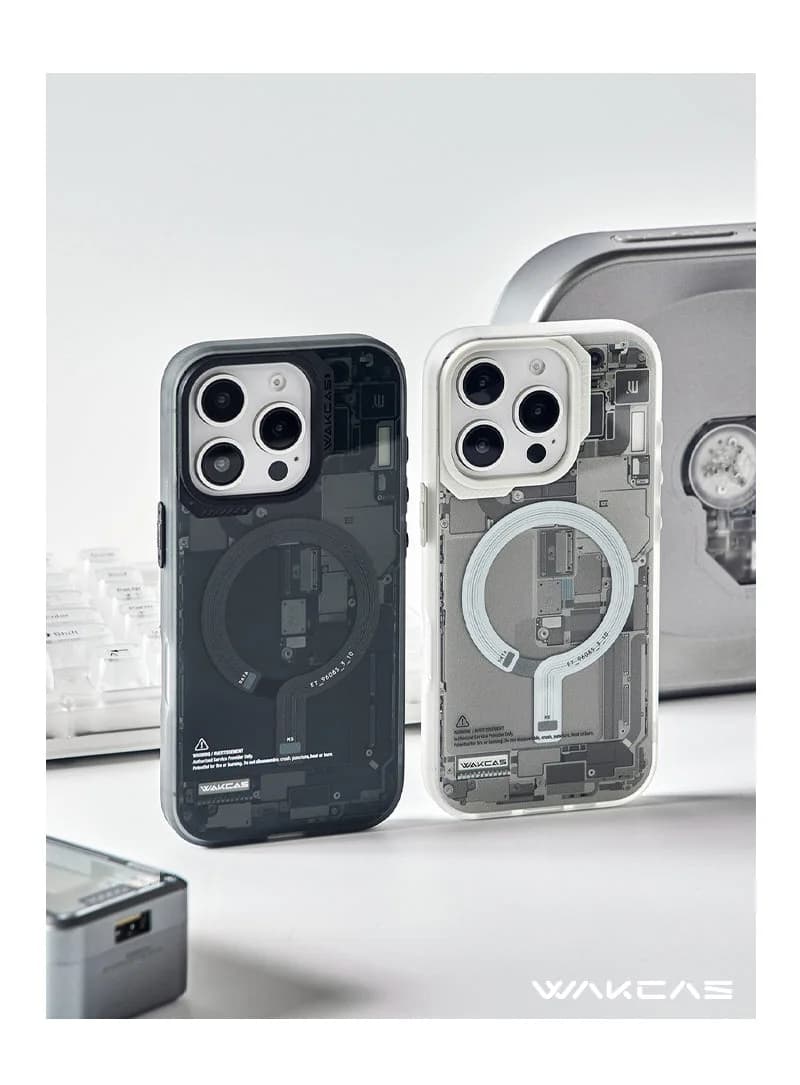 Circuit Design Magnetic Apple iPhone Case – Trendy Mechanical Style
