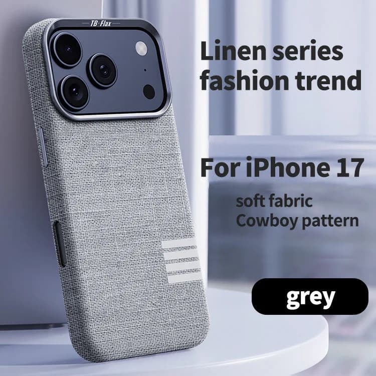 Premium Magnetic Linen Full Coverage Luxury Phone Case for iPhone