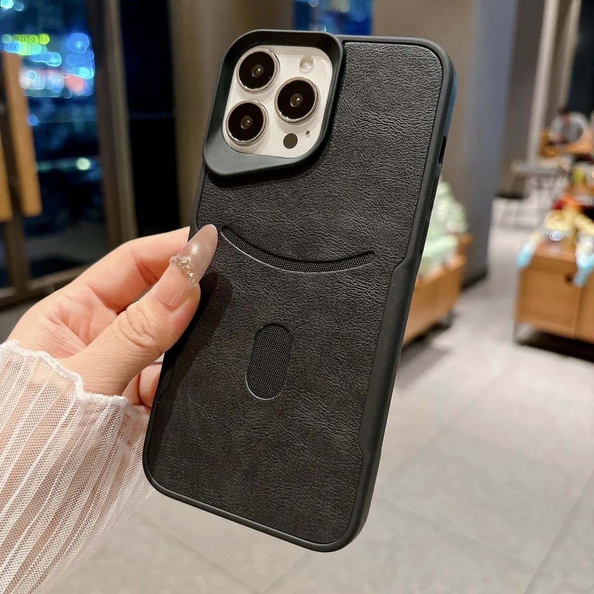 New Arrival Soft Shockproof Solid Color PU Mobile Phone Case for iPhone