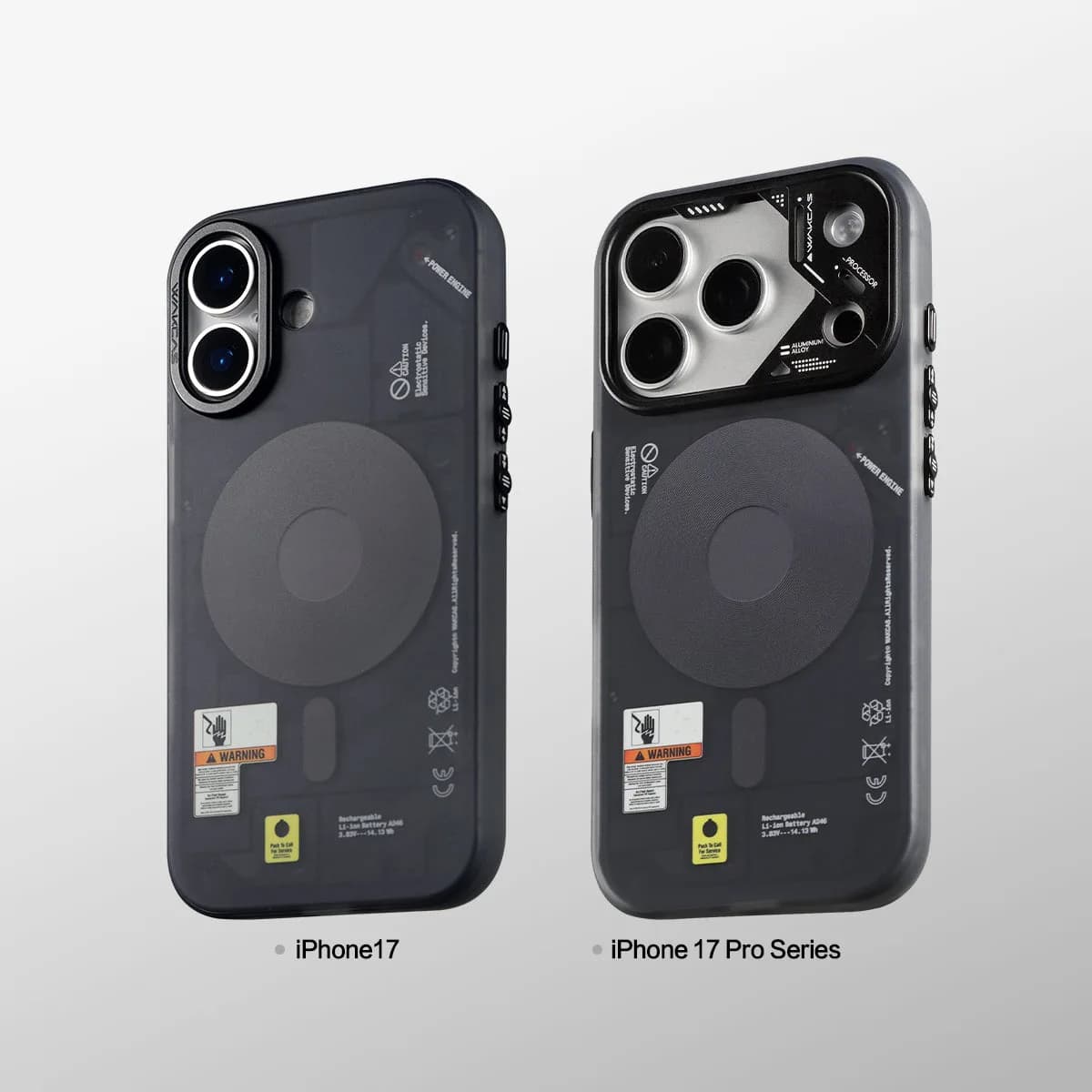 Frosted Mechanical Anti-Drop Magnetic iPhone Samsung Galaxy Magsafe Case
