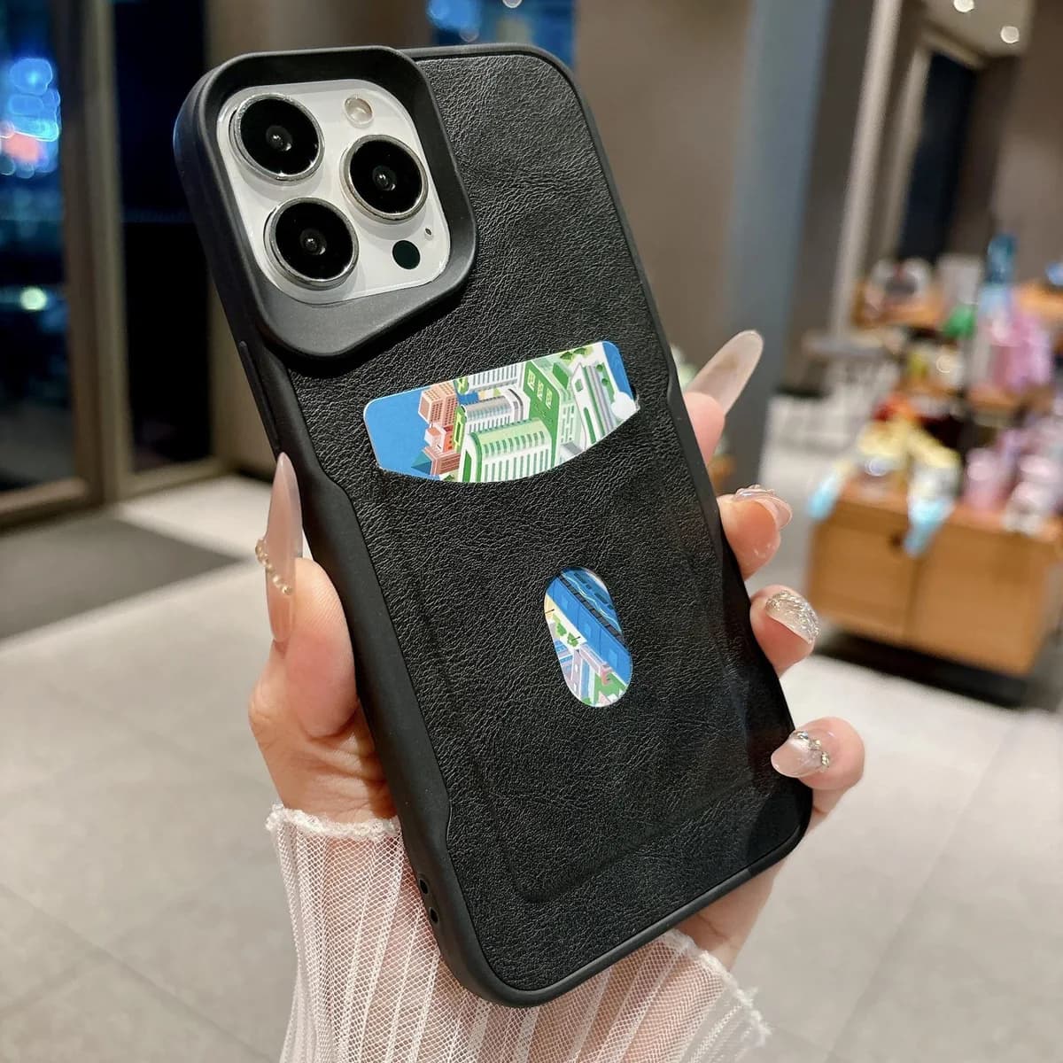 New Arrival Soft Shockproof Solid Color PU Mobile Phone Case for iPhone