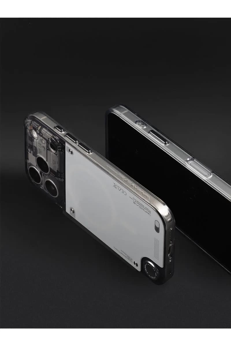 WAKCAS Gloss Black See-Through MagSafe iPhone Case