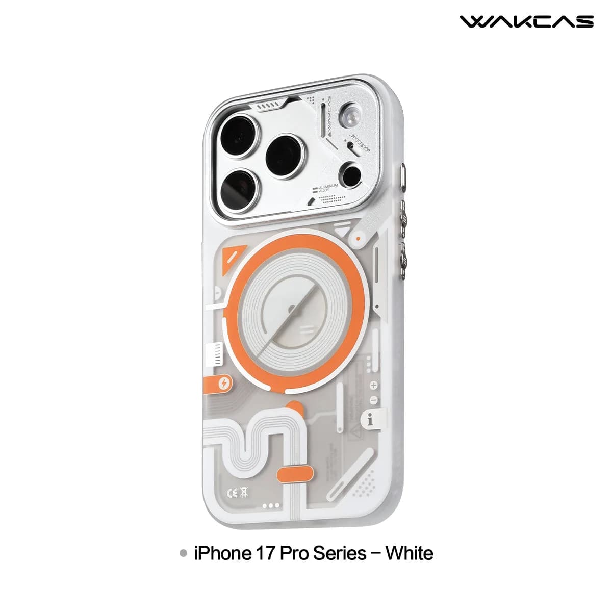 Wakcas Color-block Mechanical iPhone Case - Trendy Matte Magnetic Original Design Couple Edition