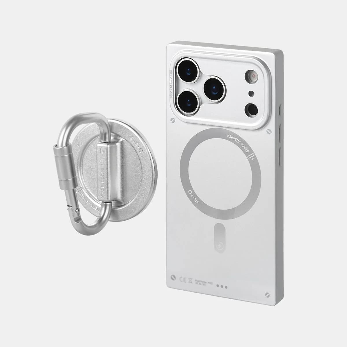 WAKCAS Matte Magnetic Square iPhone Case for iPhone 17 Series | MagSafe