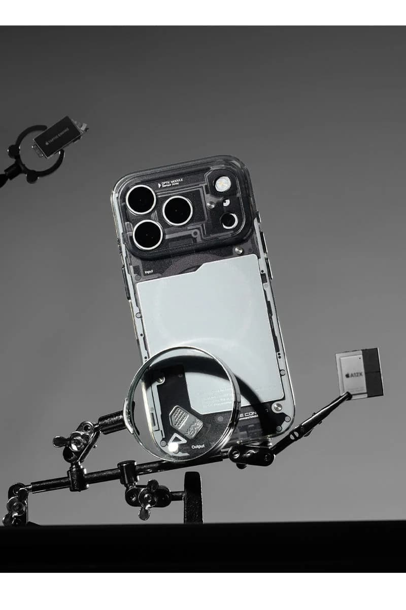WAKCAS Black See-Through Matte MagSafe iPhone Case