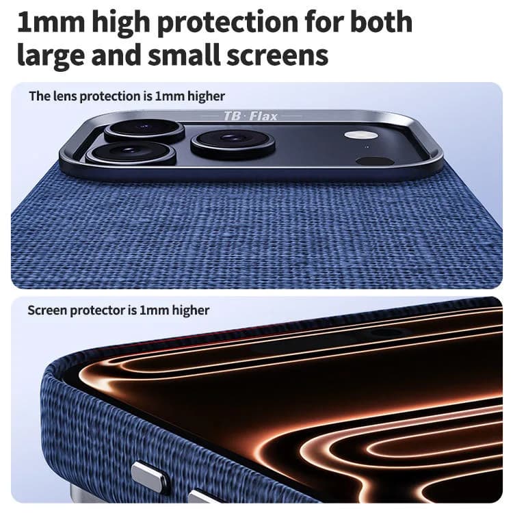 Premium Magnetic Linen Full Coverage Luxury Phone Case for iPhone