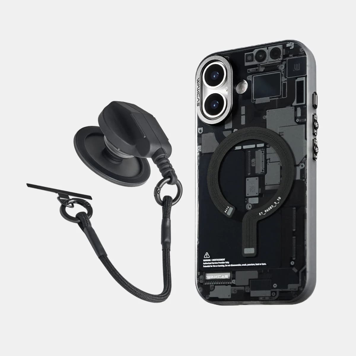 Circuit Design Magnetic Apple iPhone Case – Trendy Mechanical Style