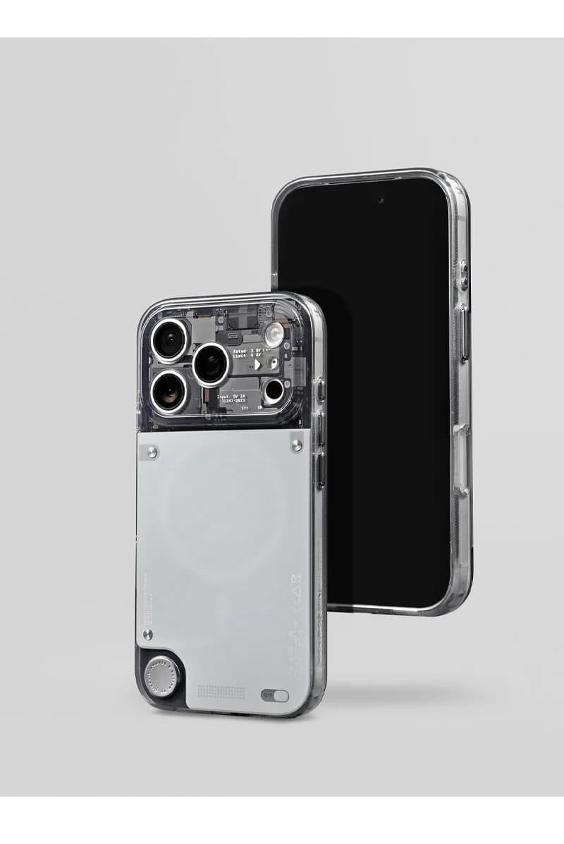 WAKCAS Gloss Black See-Through MagSafe iPhone Case