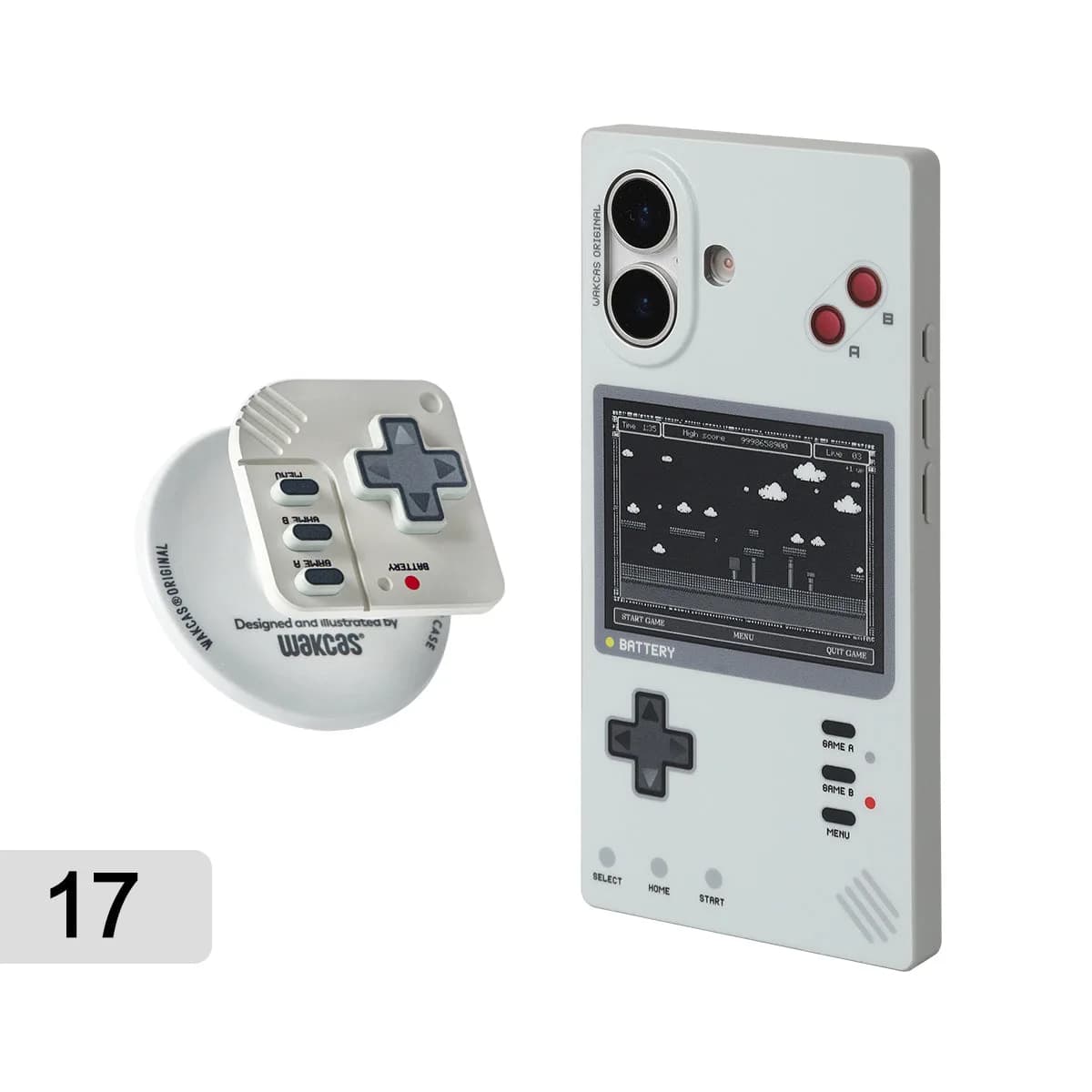 Wakcas Retro Gaming iPhone 17/16/15 Pro Max Case – Matte & Mechanical Style