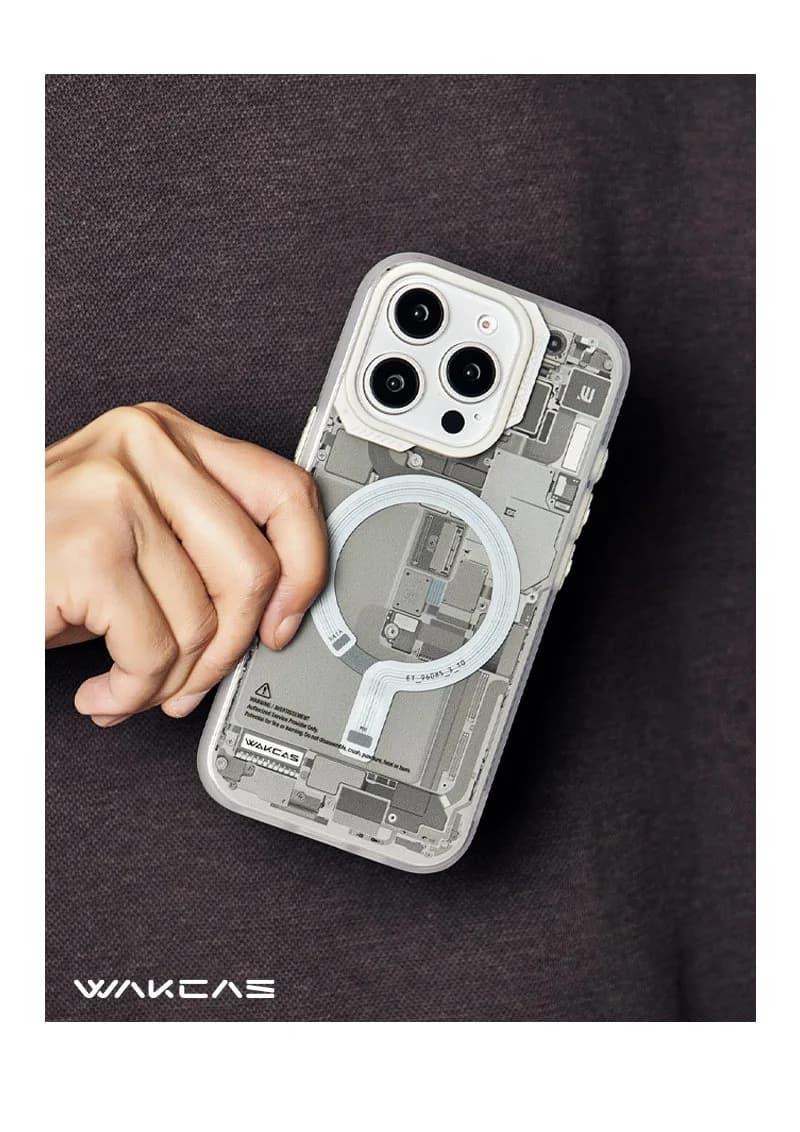 Circuit Design Magnetic Apple iPhone Case – Trendy Mechanical Style
