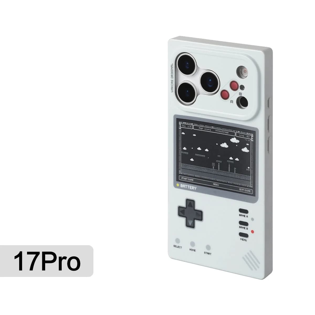 Wakcas Retro Gaming iPhone 17/16/15 Pro Max Case – Matte & Mechanical Style