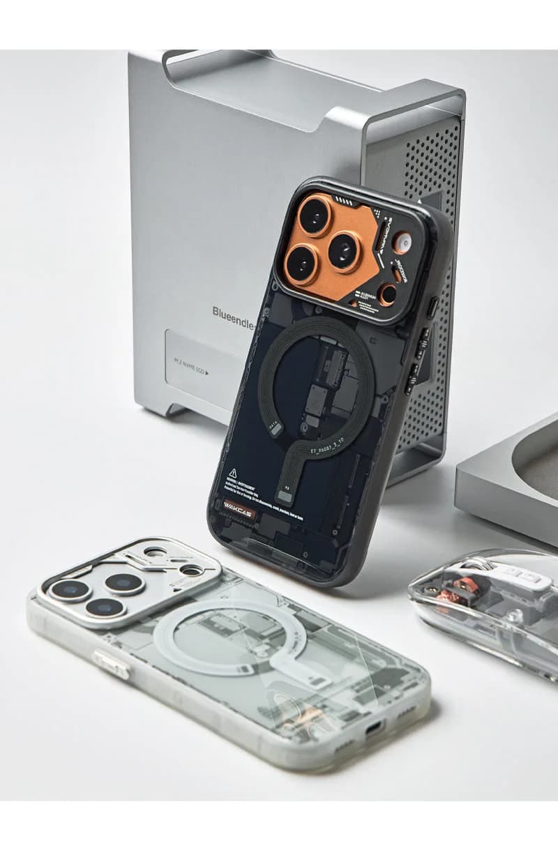 Circuit Design Magnetic Apple iPhone Case – Trendy Mechanical Style