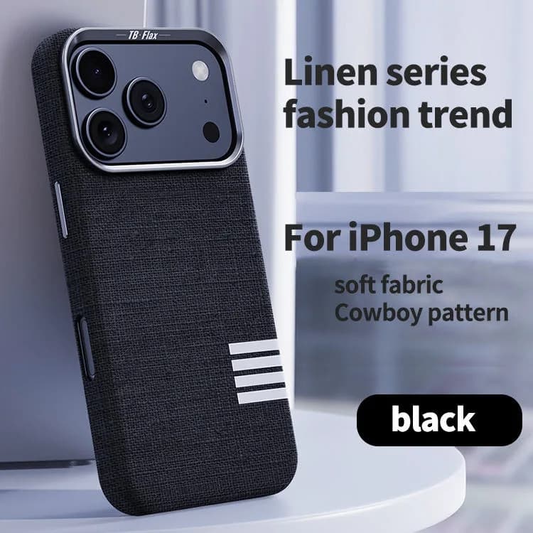 Premium Magnetic Linen Full Coverage Luxury Phone Case for iPhone