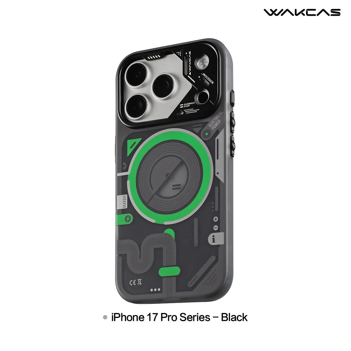 Wakcas Color-block Mechanical iPhone Case - Trendy Matte Magnetic Original Design Couple Edition