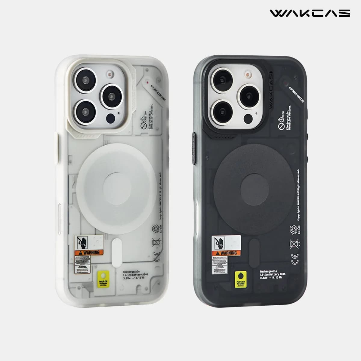 Frosted Mechanical Anti-Drop Magnetic iPhone Samsung Galaxy Magsafe Case