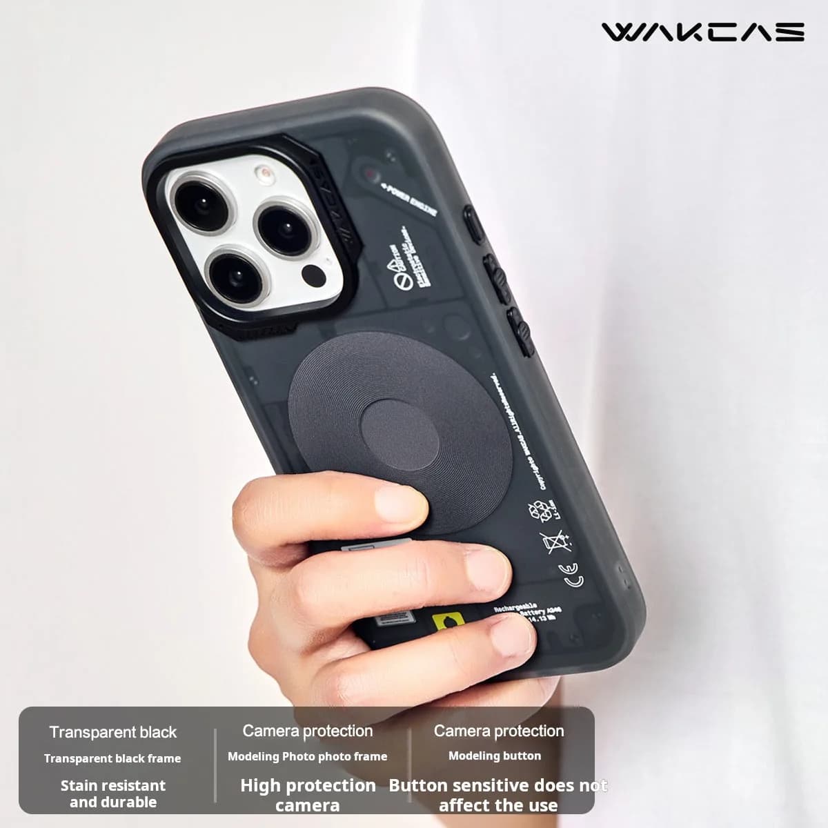 Frosted Mechanical Anti-Drop Magnetic iPhone Samsung Galaxy Magsafe Case
