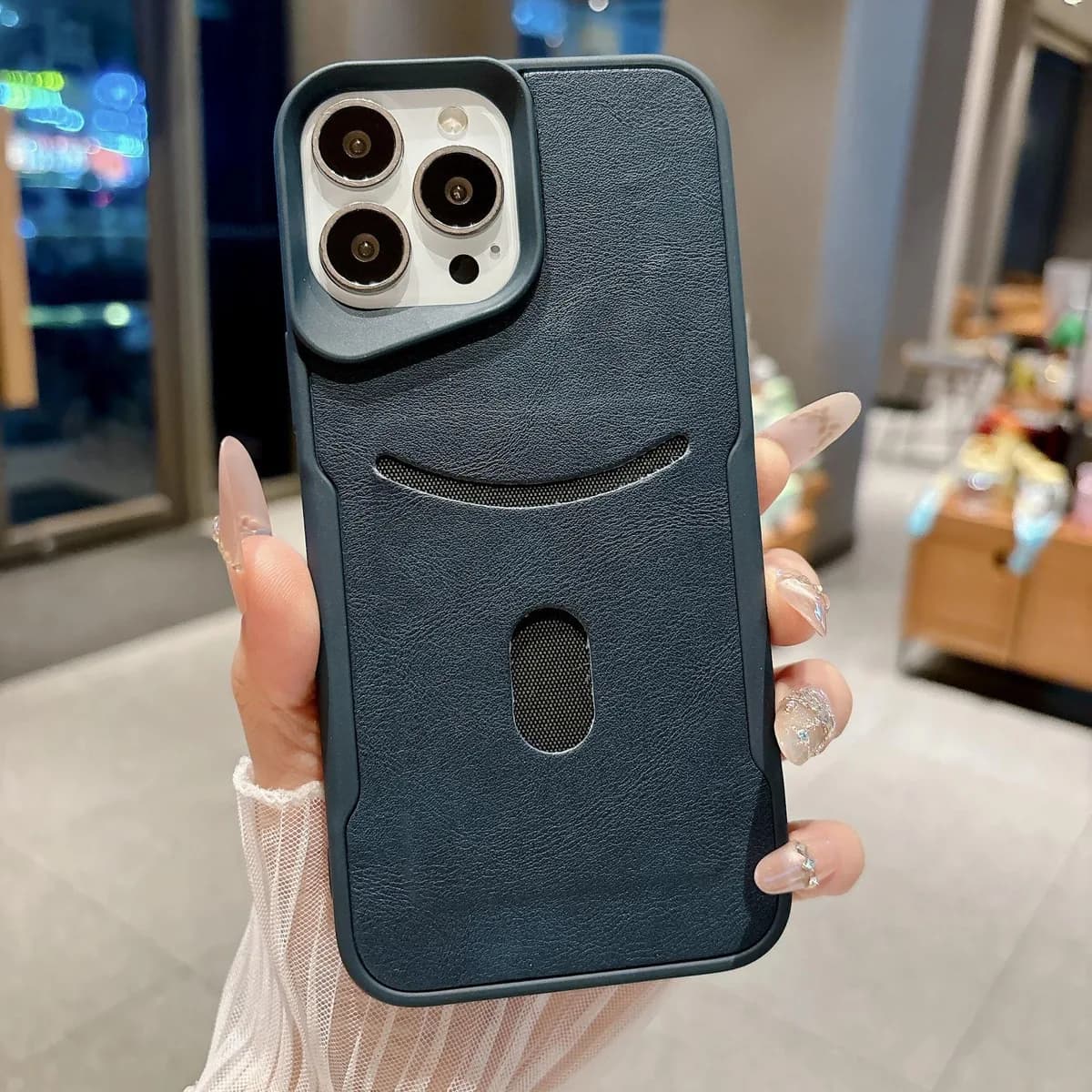 New Arrival Soft Shockproof Solid Color PU Mobile Phone Case for iPhone