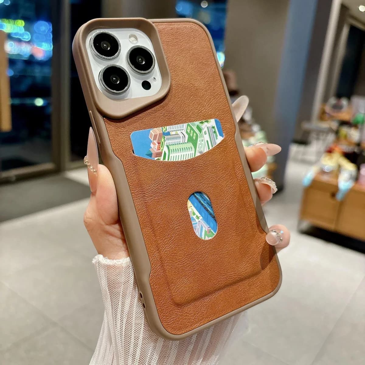 New Arrival Soft Shockproof Solid Color PU Mobile Phone Case for iPhone